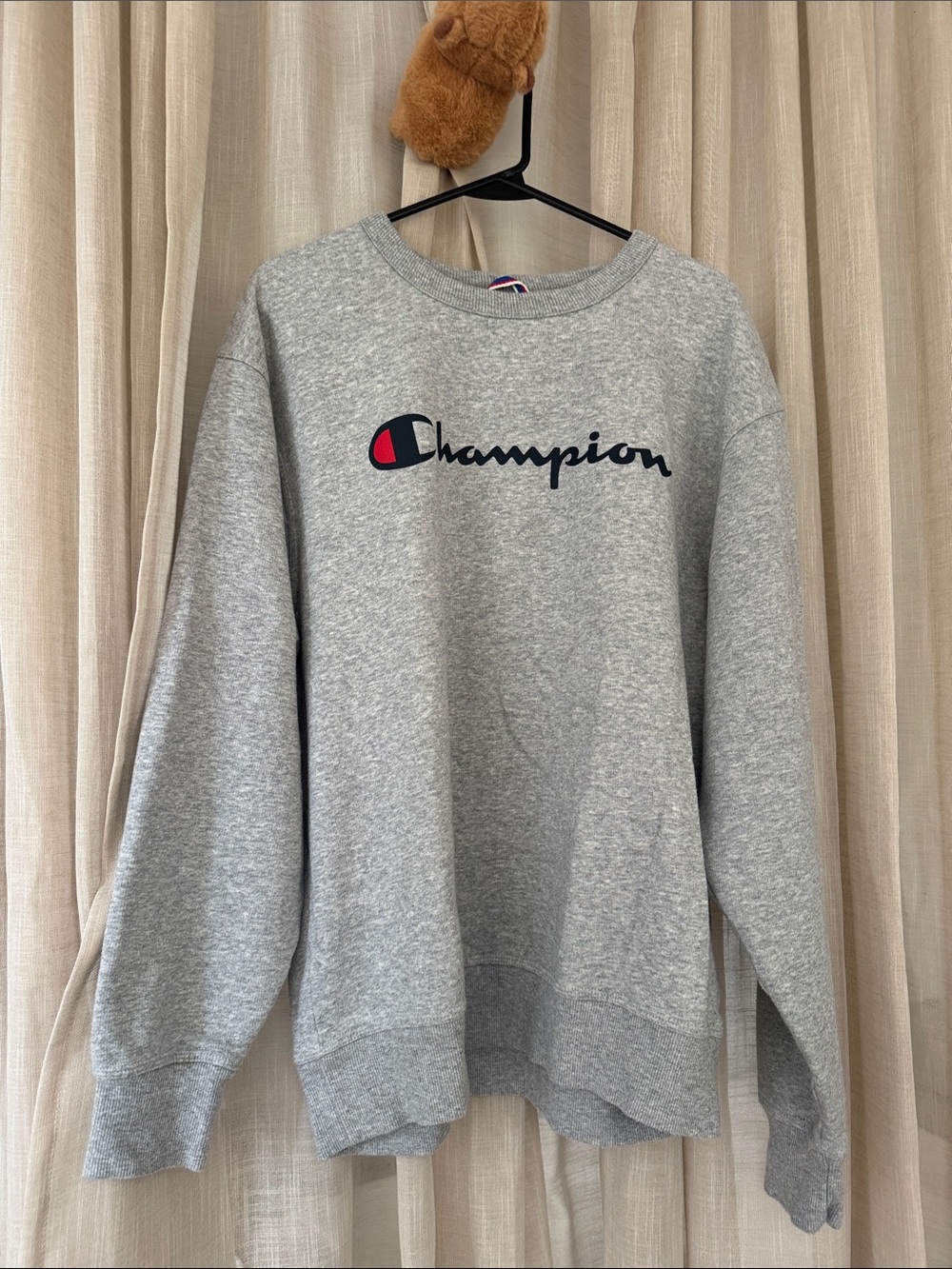 Champion Gray Crewneck Sweatshirt with